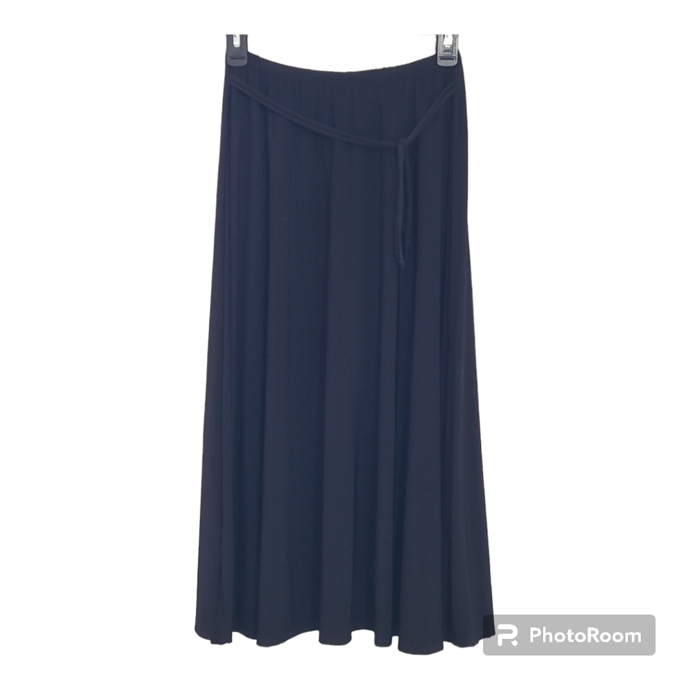 Jason Maxwell Black Stretchy Skirt with Tie